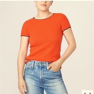 J CREW Cashmere Short Sleeve Sweater